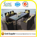 Alibaba Wholesale Outdoor Furniture High Quality Rattan Dining Table and Chair